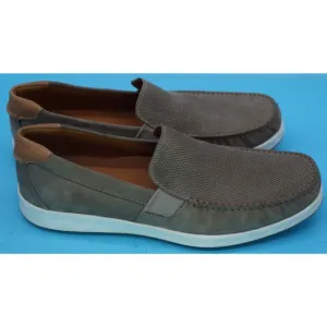 Ecco S Lite Moc Slip On Loafers Shoes Mens US 13 - 13.5 EU 47 Gray Suede