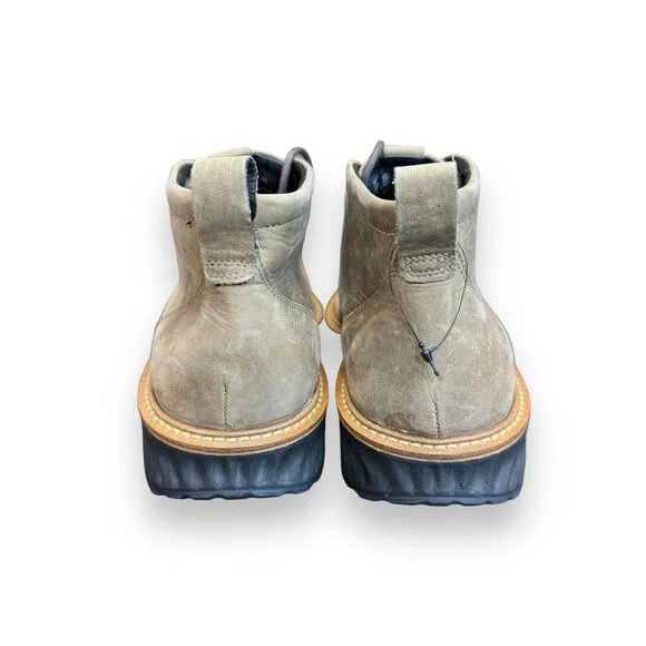 Ecco St.1 Hybrid GTX Gore-Tex Ankle Chukka Beige Boots Mens Sz US 6-6.5 New