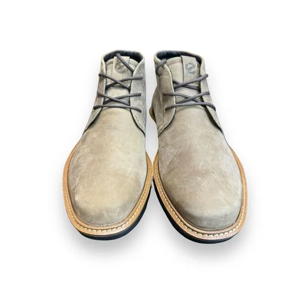 Ecco St.1 Hybrid GTX Gore-Tex Ankle Chukka Beige Boots Mens Sz US 6-6.5 New