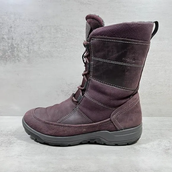 Ecco Trace Lite Hydromax Leather Winter Boots - Women's Size 7