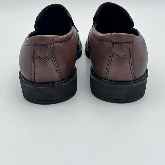 ECCO Vitrus Men's Brown Leather Slip-On Dress Shoes EU 42 US 8 NWOB