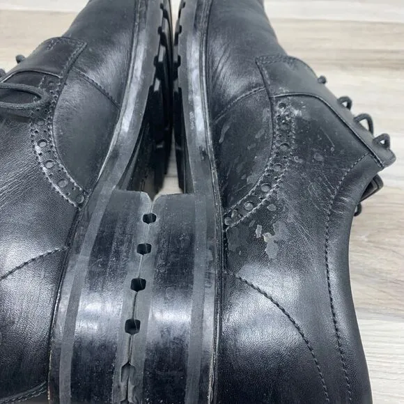 ECCO Vitrus Men's Dress Shoes Size EU 44 US 10 Leather Black