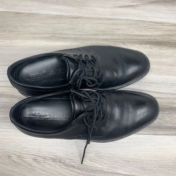 ECCO Vitrus Men's Dress Shoes Size EU 44 US 10 Leather Black