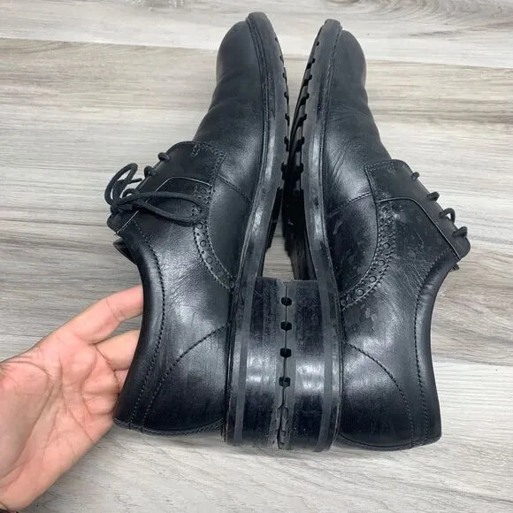 ECCO Vitrus Men's Dress Shoes Size EU 44 US 10 Leather Black