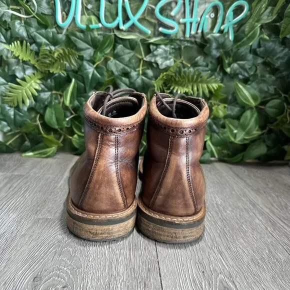 Ecco Vitrus Wing Tip Chukka Boots Dress Brown Leather Shoes Men’s Size 11