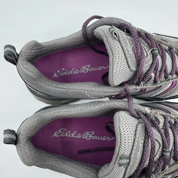 Eddie Bauer Boots Womens Size 9.5 Low Top Lukla Pro Weatherproof Hiking Vibram