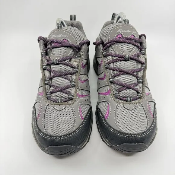 Eddie Bauer Boots Womens Size 9.5 Low Top Lukla Pro Weatherproof Hiking Vibram