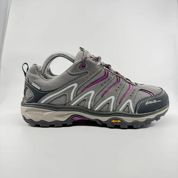 Eddie Bauer Boots Womens Size 9.5 Low Top Lukla Pro Weatherproof Hiking Vibram