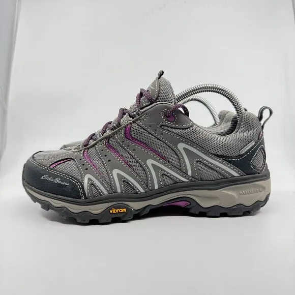 Eddie Bauer Boots Womens Size 9.5 Low Top Lukla Pro Weatherproof Hiking Vibram