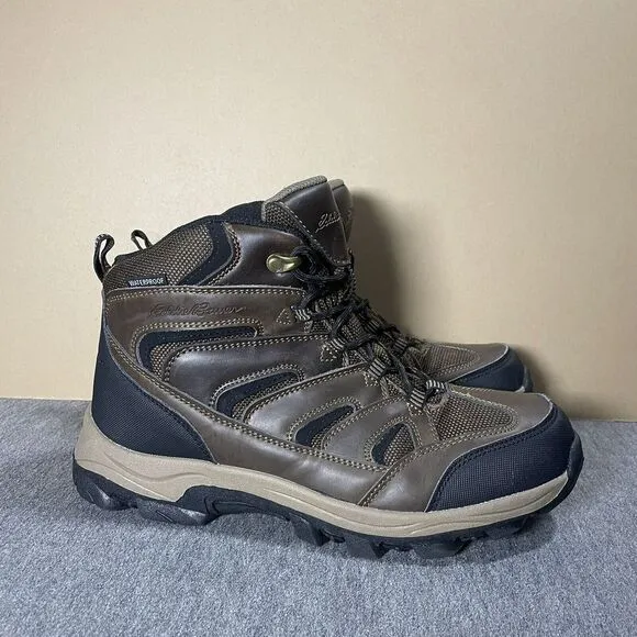 Eddie Bauer Fairmont Men Boots Hiking Brown Sz 9