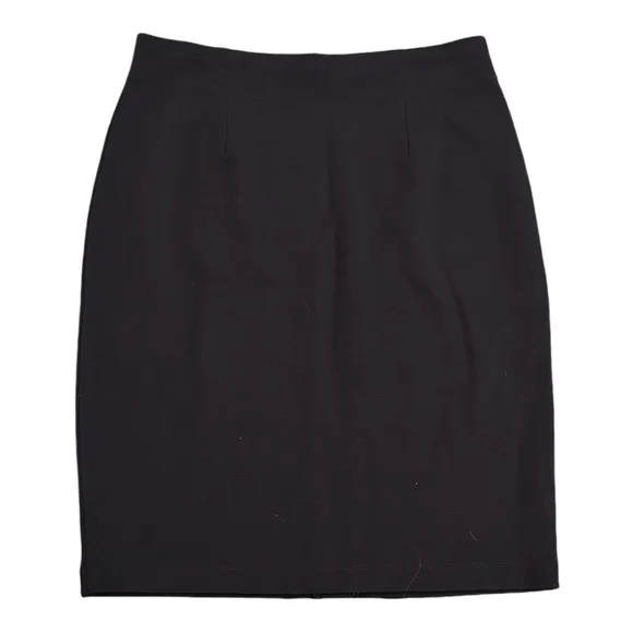 EILEEN FISHER Brown Pencil Skirt Business Casual Size PM M Petite Work Midi Mini