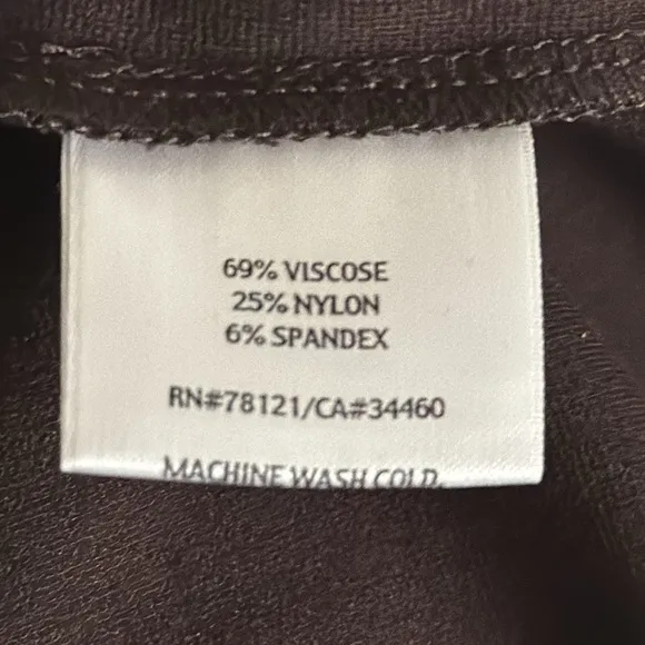 EILEEN FISHER Brown Pencil Skirt Business Casual Size PM M Petite Work Midi Mini