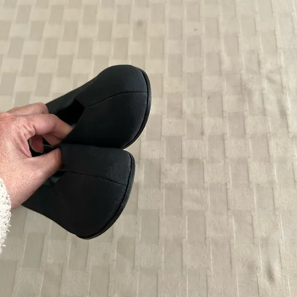 Eileen Fisher Grossgrain &amp; Leather Ballet Flats