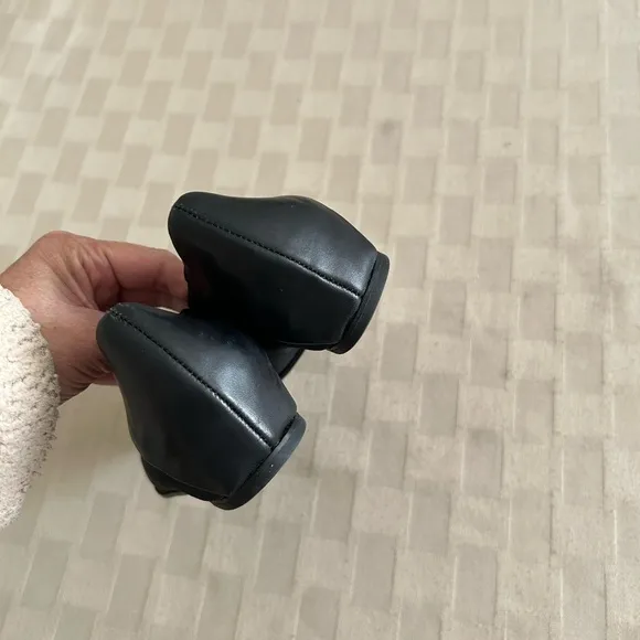 Eileen Fisher Grossgrain &amp; Leather Ballet Flats