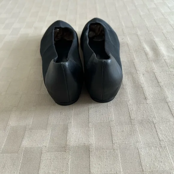 Eileen Fisher Grossgrain &amp; Leather Ballet Flats