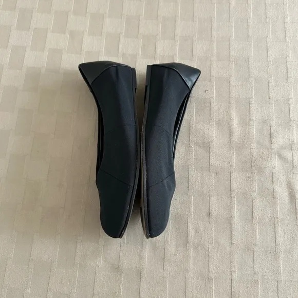 Eileen Fisher Grossgrain &amp; Leather Ballet Flats