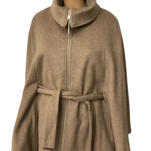 Elegant Calvin Klein Women’s Belted Cape Jacket Size L-XL