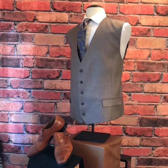 Elegant Tan Dress Vest