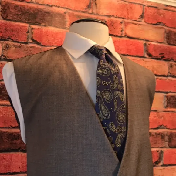 Elegant Tan Dress Vest