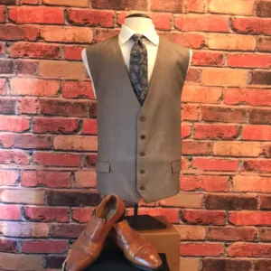 Elegant Tan Dress Vest