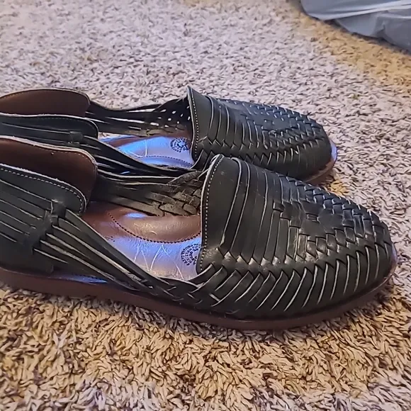 Espiritu Size 9  M Women's Flats Dark Green Color