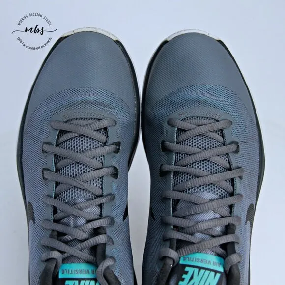 EUC Nike Air Versitile Basketball Shoes Blue Gray Men 8
