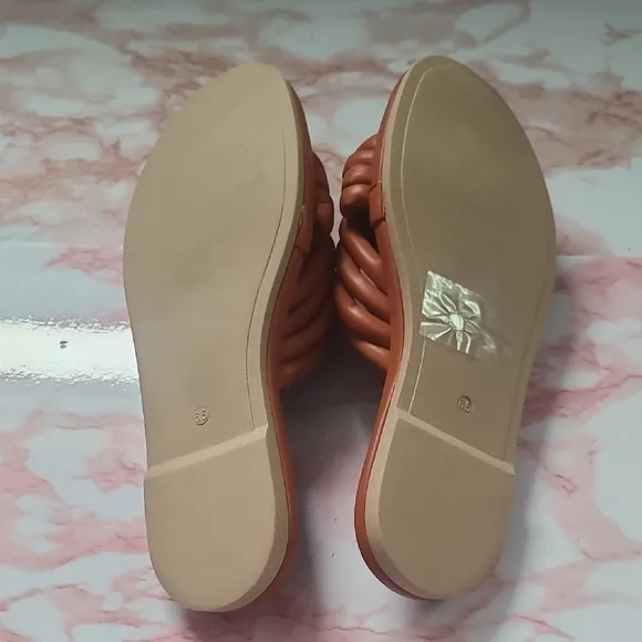 EUC Seychelles Simply the Best Terracotta Slide Sandals Sz 6.5