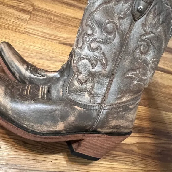 EUC Womens Liberty Black Ladies Boots 8.5 Leather Western Cowboy Canela Sienna