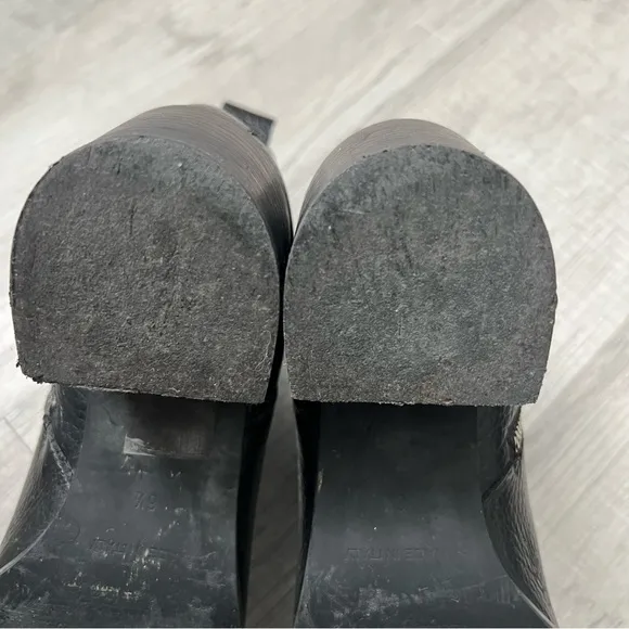 EVERLANE Boss Boot Leather Italy Zipper Black Size 6.5