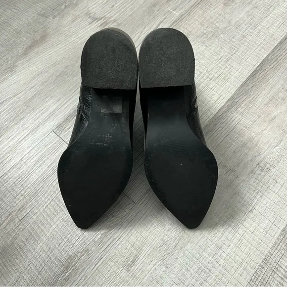 EVERLANE Boss Boot Leather Italy Zipper Black Size 6.5