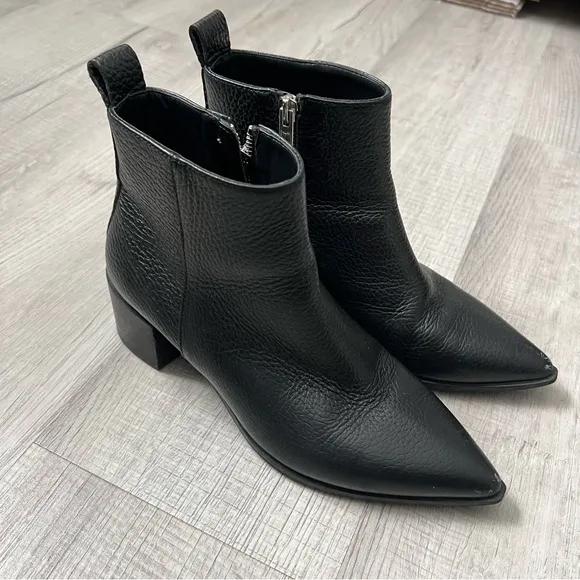 EVERLANE Boss Boot Leather Italy Zipper Black Size 6.5
