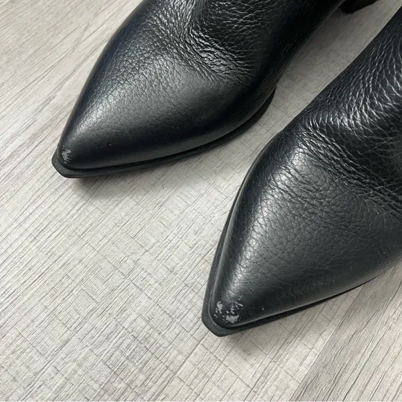 EVERLANE Boss Boot Leather Italy Zipper Black Size 6.5