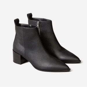 EVERLANE Boss Boot Leather Italy Zipper Black Size 6.5