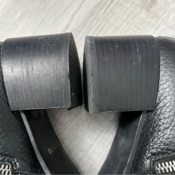 EVERLANE Boss Boot Leather Italy Zipper Black Size 6.5