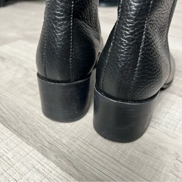 EVERLANE Boss Boot Leather Italy Zipper Black Size 6.5