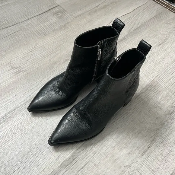 EVERLANE Boss Boot Leather Italy Zipper Black Size 6.5