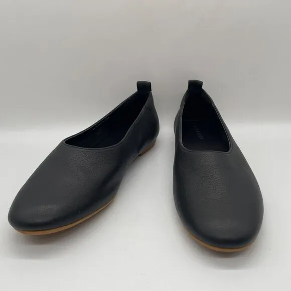 Everlane Flats Shoe Women Sz 8.5 Black Leather The Day Glove Flats Ballet Preppy