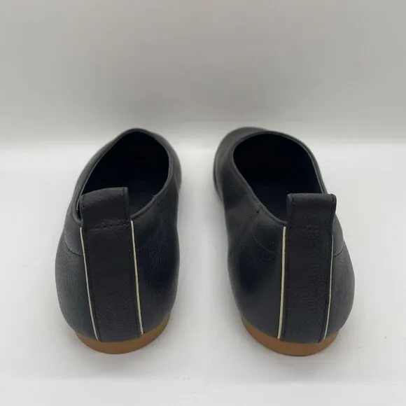 Everlane Flats Shoe Women Sz 8.5 Black Leather The Day Glove Flats Ballet Preppy