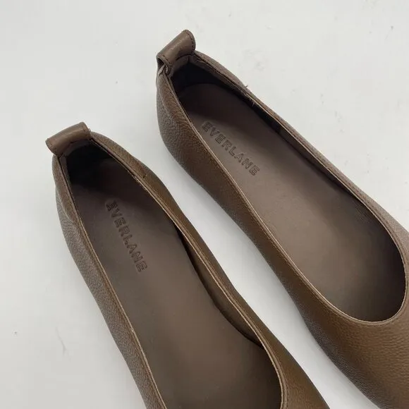 Everlane Flats Shoe Womens Sz 10 Cocoa Brown Leather The Day Glove Flats Ballet