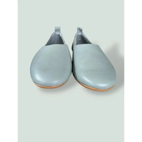 Everlane The Day Glove Ballet Flats Sage Green Balletcore Leather Women's Size 9