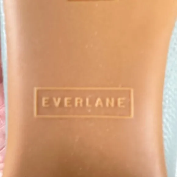 Everlane The Day Glove Ballet Flats Sage Green Balletcore Leather Women's Size 9