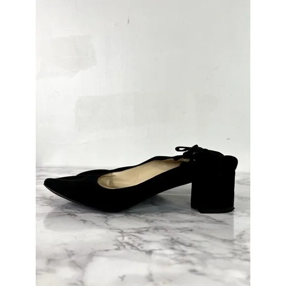 Everlane Women's The Italian Leather Black Heel Size 7.5