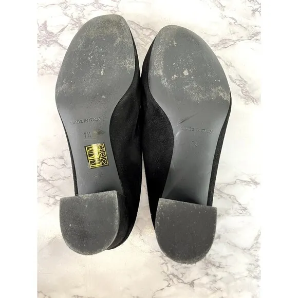 Everlane Women's The Italian Leather Black Heel Size 7.5