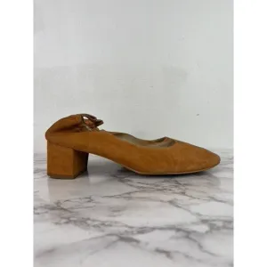 Everlane Women's The Italian Leather Cognac Heel Size 8