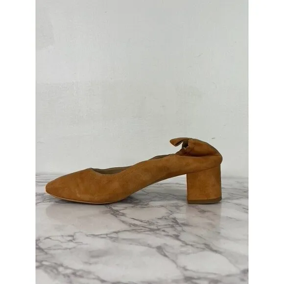 Everlane Women's The Italian Leather Cognac Heel Size 8