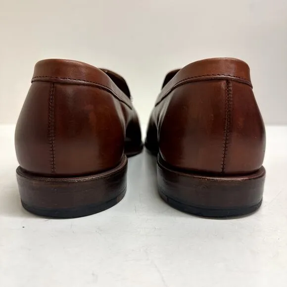 EXCELLENT Allen Edmonds Carlsbad Penny Loafer Brown Calfskin Made in USA Men's 9
