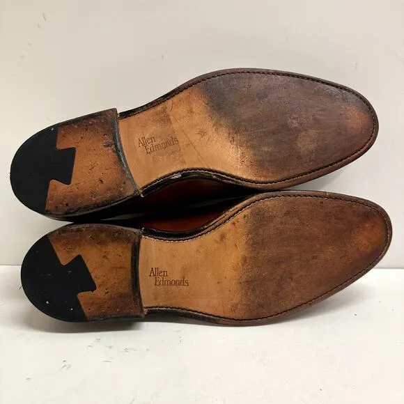 EXCELLENT Allen Edmonds Carlsbad Penny Loafer Brown Calfskin Made in USA Men's 9