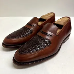 EXCELLENT Allen Edmonds Carlsbad Penny Loafer Brown Calfskin Made in USA Men's 9
