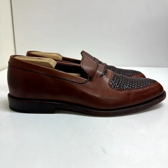 EXCELLENT Allen Edmonds Carlsbad Penny Loafer Brown Calfskin Made in USA Men's 9