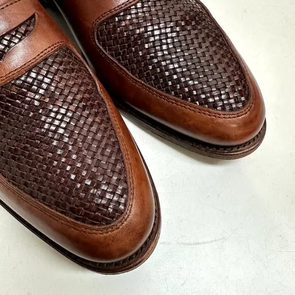 EXCELLENT Allen Edmonds Carlsbad Penny Loafer Brown Calfskin Made in USA Men's 9